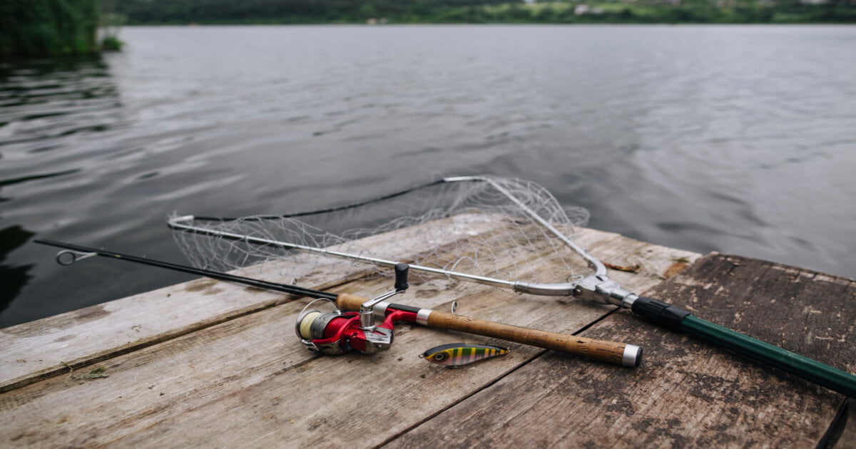 old fishing stick