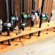 DIY Fishing Pole Rack