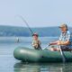 Fishing in an Inflatable Boat