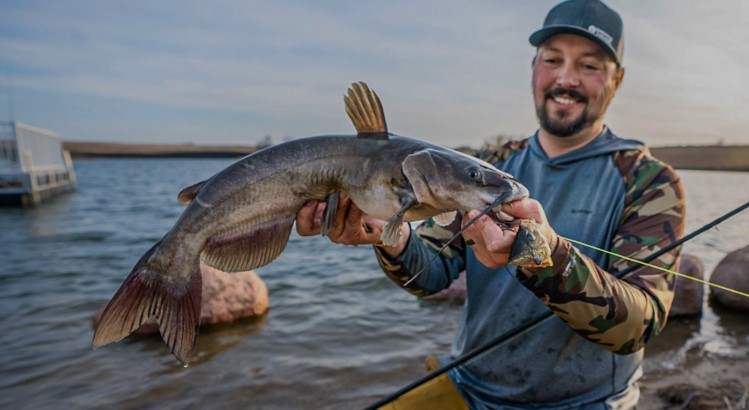 Bank Fishing Catfish in Lakes